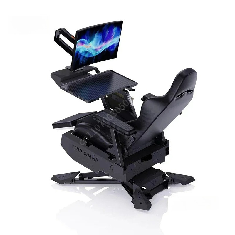 Monitor Stand - Игровая станция-кокпит с откидной спинкой, интегрированный