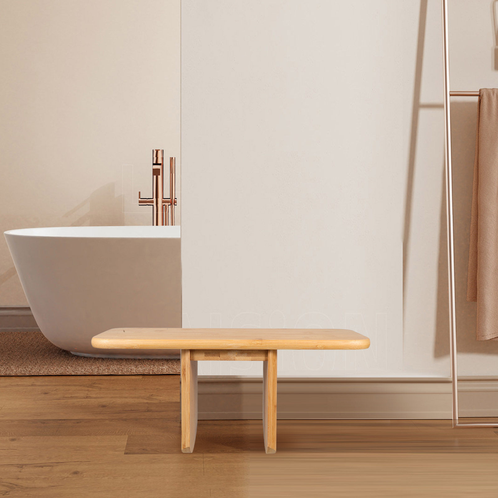 Office Stool - Бамбуковый табурет, портативный многофункциональный стул, компактная