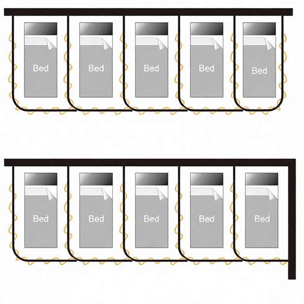 Гнутая направляющая для карниз – обзор и цена Partition Screen Divider